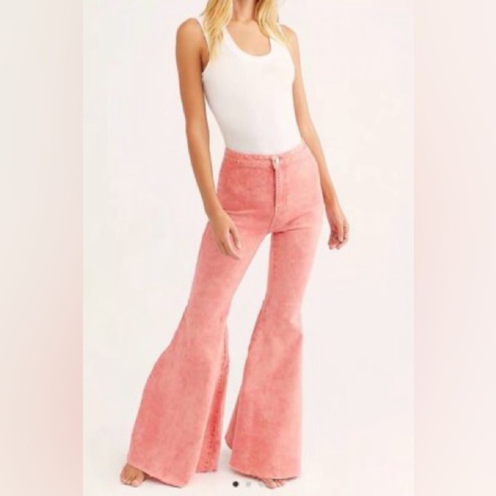 Free People  just float on Coral Pink Denim